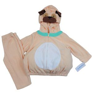 Carters Pug Dog Fleece Halloween Costume Baby Boy 6-9 12 18 24 12M 18M 24M NWT